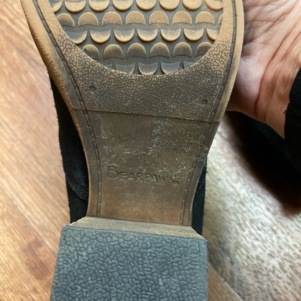 Black Onyx Suede Ankle Boots by BearPaw - Picture 8 of 10
